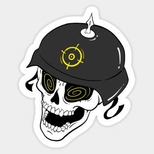 Heavy Metal Skull Sticker